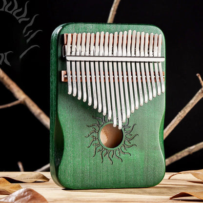 Hluru - Kalimba de arce de 21 teclas, piano de pulgar de 17 teclas, piano de dedo portátil para principiantes, regalo Mbira para niños y adultos
