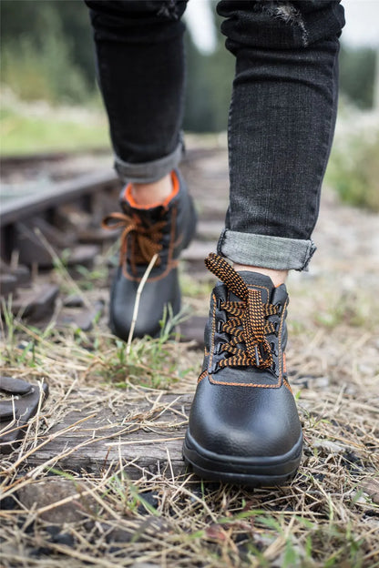 Calzado de trabajo, zapatos de protección, botas de seguridad impermeables para hombre, para construcción, antiperforación y antigolpes.