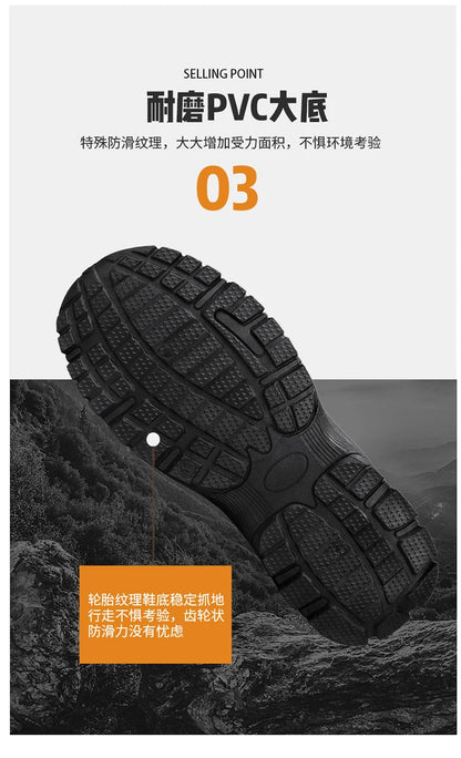 Botas de nieve de gran tamaño para hombre, zapatos de invierno de algodón, botines, zapatos de trabajo para hombre, botas de cuero impermeables de alta calidad, Bota Masculina