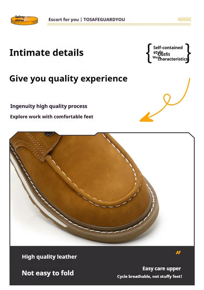 Calzado de seguridad para hombre, resistente a impactos, perforaciones y desgaste. Botas de trabajo antideslizantes de caña alta, ideales para exteriores, fábricas y trabajos de protección.