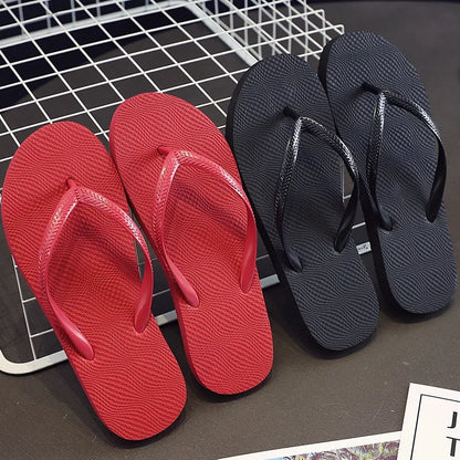 Sandalias de playa de verano para mujer, de moda, antideslizantes, con tiras, de PVC, de color puro, para uso en exteriores, estilo sencillo.