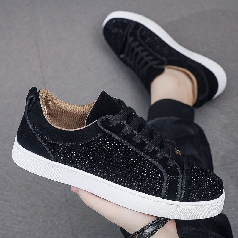 Zapatos casuales para hombre, zapatos deportivos de moda, suela de goma transpirable, calzado de verano, estilo juvenil de Hong Kong.