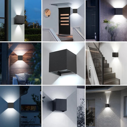 Aplique de pared LED para exterior, iluminación interior, lámparas de pared, electrodomésticos, iluminación de pared para decoración de habitaciones, paneles de pared, porche, balcón y jardín.