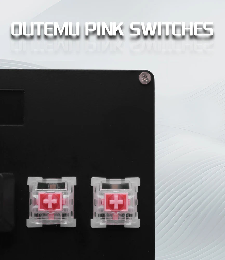 CM51 SayoDevice OSU DJ MAX OUTEMU/Gateron Switches Interruptores magnéticos de disparo rápido Teclado con perilla Pantalla Copiar Pegar Shotcut