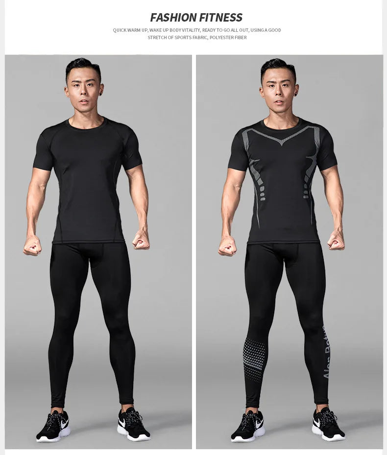 Mallas de compresión térmicas para hombre, 1-2 unidades, pantalones deportivos de entrenamiento, ajuste seco, mallas para correr, fitness, baloncesto, jogging, pantalones de forro polar.