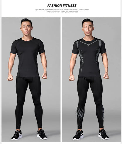 Mallas de compresión térmicas para hombre, 1-2 unidades, pantalones deportivos de entrenamiento, ajuste seco, mallas para correr, fitness, baloncesto, jogging, pantalones de forro polar.