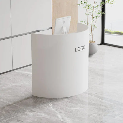 Mostradores de recepción de lujo para oficina, salón de belleza, pequeño bar profesional, moderno, sencillo, muebles comerciales
