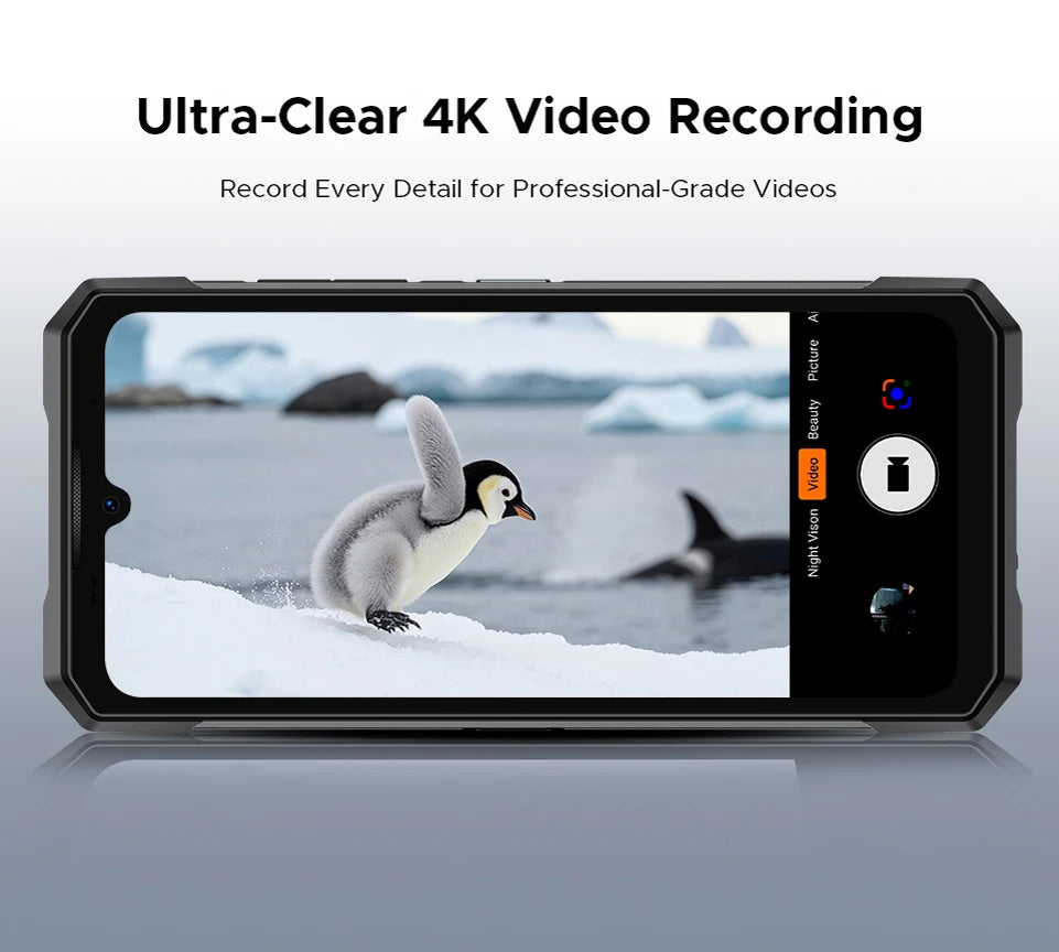 Teléfono resistente DOOGEE S200 Ultra 5G con IA, 48 GB + 1 TB, pantalla trasera de 1,34" con efecto de luz, procesador Dimensity 7400, batería de 11000 mAh, carga rápida de 66 W, NFC, WiFi 6E.