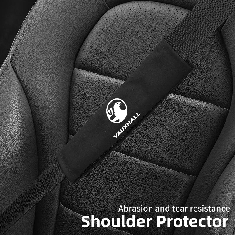 Funda de cinturón de seguridad de gamuza para interior de coche, para Vauxhall VXR, Dokker, Lodgy, Logan, Sandero, Duster, Stepway, decoración de coche, accesorios