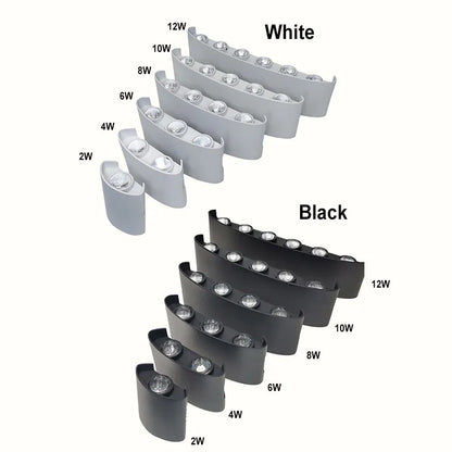 Apliques de pared LED modernos para interiores y exteriores, luces blancas de montaje en pared para sala de estar, pasillo, dormitorio, decoración