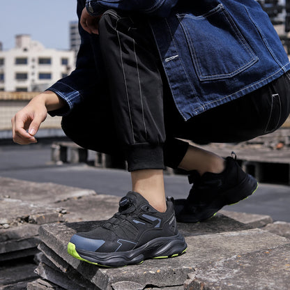 Zapatos de seguridad con puntera de acero para hombre, botas de trabajo industriales antideslizantes, antiperforación y antigolpes, ligeras y con certificación CE.