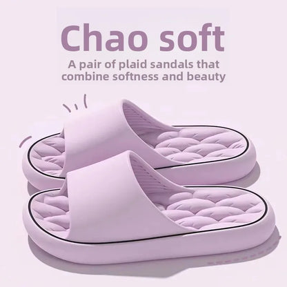 Zapatillas de casa sin cordones para mujer, suela plana, para baño, suela suave, para verano, para parejas, zapatos de hombre modernos, material de PVC, calzado cómodo.