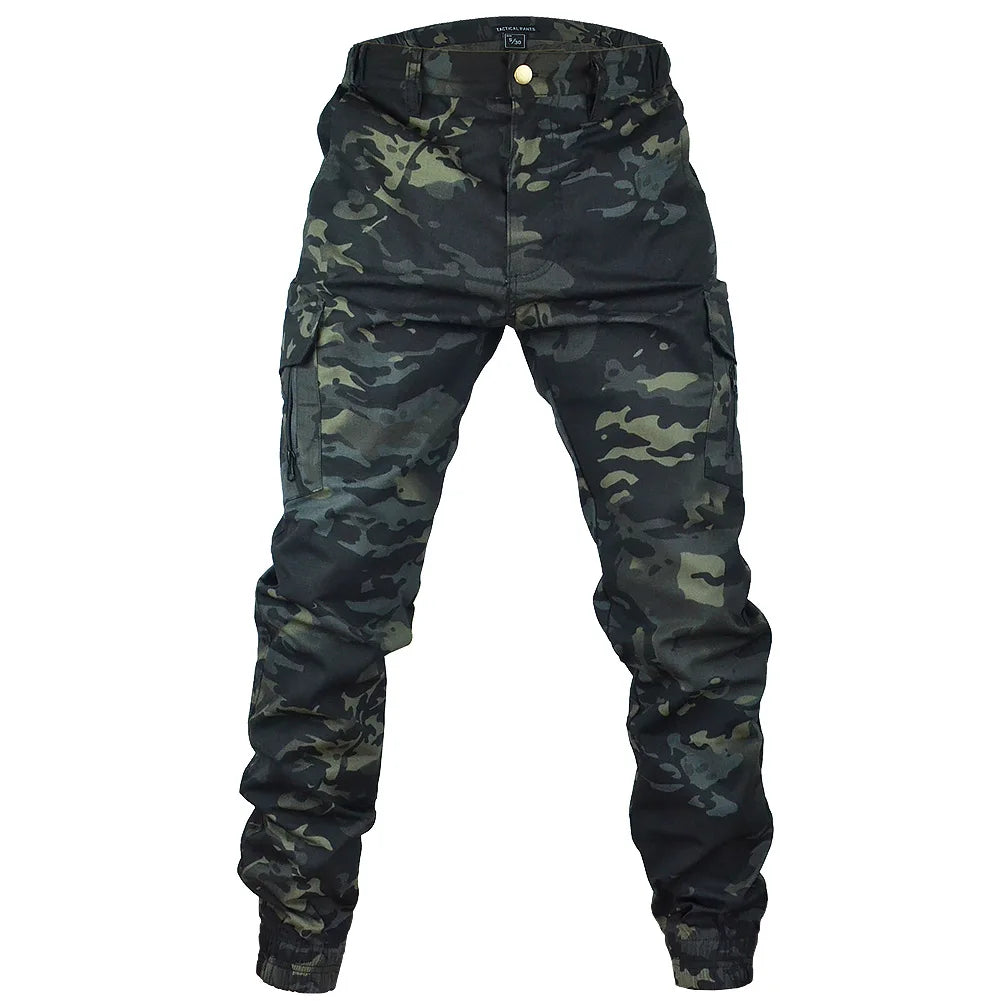 Pantalones de chándal tácticos Mege con camuflaje para exteriores, pantalones cargo antidesgarro, ropa de trabajo, pantalones de senderismo, ropa de calle para hombre