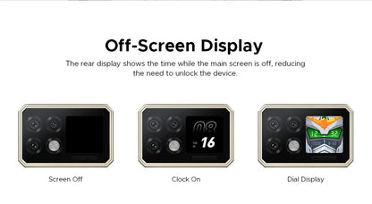 Teléfono resistente DOOGEE S200 Max, 16 GB + 512 GB, batería de 22000 mAh, procesador Dimensity 7050, pantalla de 6,72" a 120 Hz, pantalla trasera de 1,32", linterna dual.
