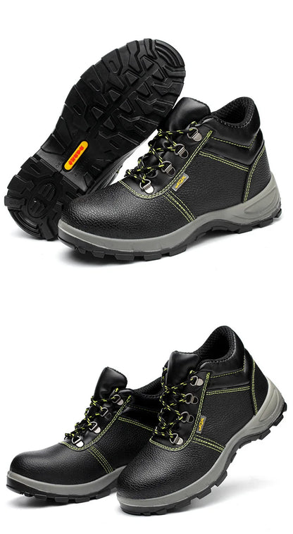 Work Safety Shoes Men Waterproof Slip On Male Breathable Work Steel Toe Shoes Electrical Insulation Construction Sneakers