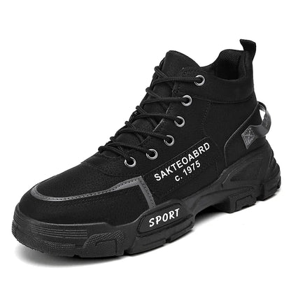 Botas casuales para hombre, suela suave, antideslizantes, para las cuatro estaciones, para trabajar al aire libre, para estudiantes, deportivas, a la moda, para jóvenes, versátiles y a la moda.