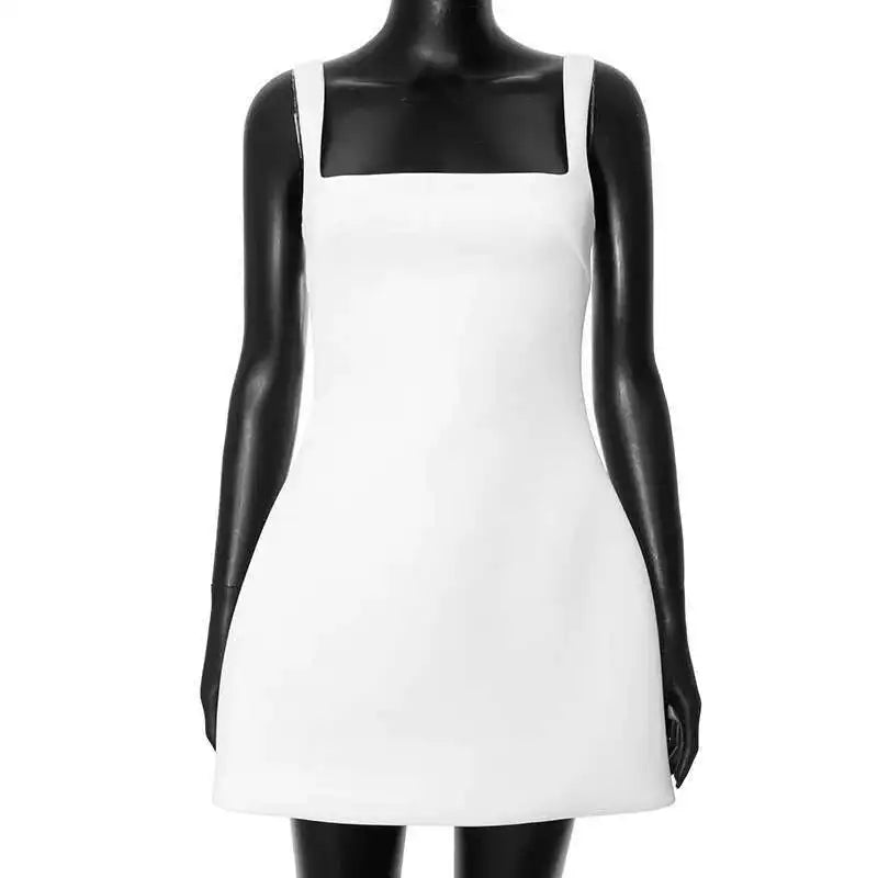 Townlike Waist Wrap Elegant A-line Dress Women Spaghetti Strap Mini 2024 Spring Summer Dress Backless Sexy Party Dresses
