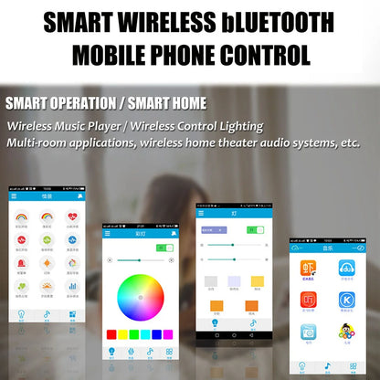 Lámparas de techo modernas RGB con atenuación, iluminación para el hogar mediante aplicación, Bluetooth y música, 52 W (36 W), luces de techo inteligentes con control remoto, 220 V CA