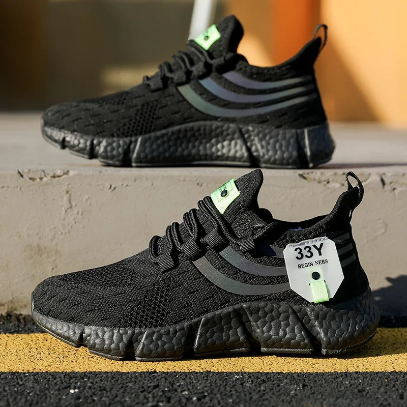 Zapatillas deportivas informales de verano para hombre, transpirables, ligeras, de malla para correr al aire libre, deportivas para correr, tenis para caminar