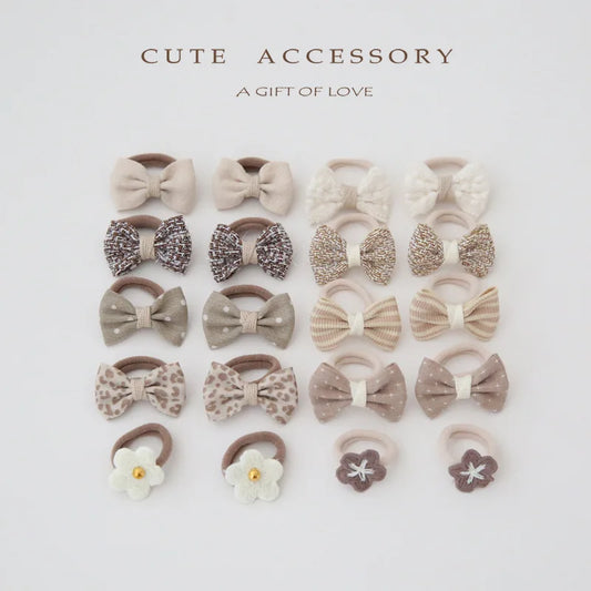 Accesorios para el cabello para niñas, lindas cintas para el cabello, linda cuerda para el cabello, 10 piezas/lote, pinzas elásticas para el cabello para niños.