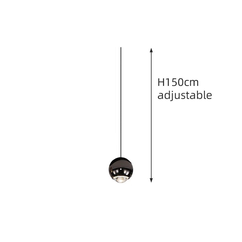 Lámparas colgantes modernas para escalera de apartamento, iluminación LED para sala de estar, pasillo de villa, luces colgantes para escalera, candelabro esférico para vestíbulo.