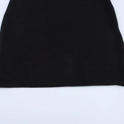 Vestido de verano sexy y ajustado para mujer HH, 2 colores lisos, cuello cuadrado, sin mangas, espalda descubierta, decoración floral.