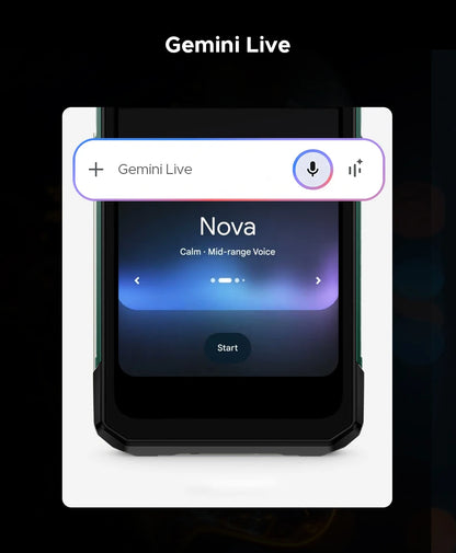 Teléfono resistente DOOGEE S200 Ultra 5G con IA, 48 GB + 1 TB, pantalla trasera de 1,34" con efecto de luz, procesador Dimensity 7400, batería de 11000 mAh, carga rápida de 66 W, NFC, WiFi 6E.