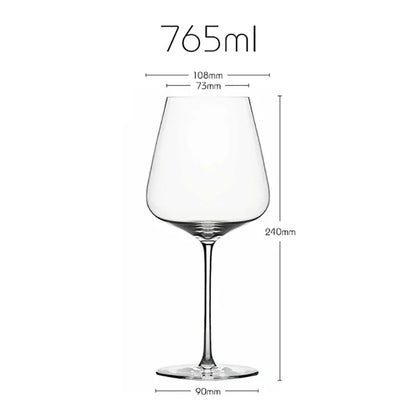 Copa de vino ligera de lujo estilo Burdeos, de estilo ultrafino, con tallos delgados, ideal para fiestas y bares.