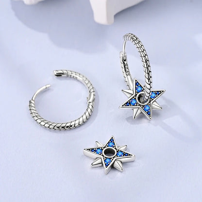 Pendientes brillantes de plata de ley S925 para mujer, con circonitas de colores, diseño de insecto, ideal como regalo de aniversario de boda.