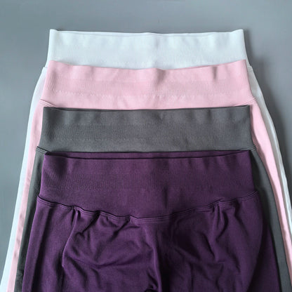 Pantalones de yoga VEQKING Scrunch Butt para mujer, leggings deportivos sin costuras, cintura baja, mallas de gimnasio, pantalones de entrenamiento cálidos de secado rápido para otoño.