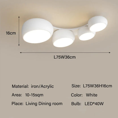 Lámparas de techo LED de diseño moderno para sala de estar, comedor, dormitorio, cocina, iluminación interior, lámpara de techo, lustre, decoración, accesorios para el hogar