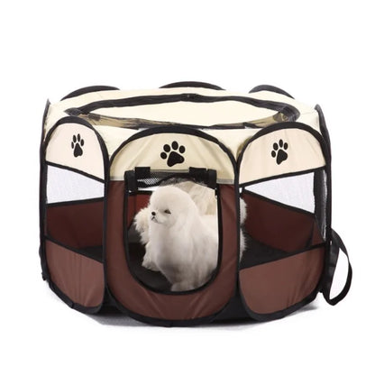 Tienda de campaña portátil y plegable para mascotas, fácil de usar, cerca octogonal, refugio para cachorros, fácil de usar, jaulas grandes para perros y gatos.