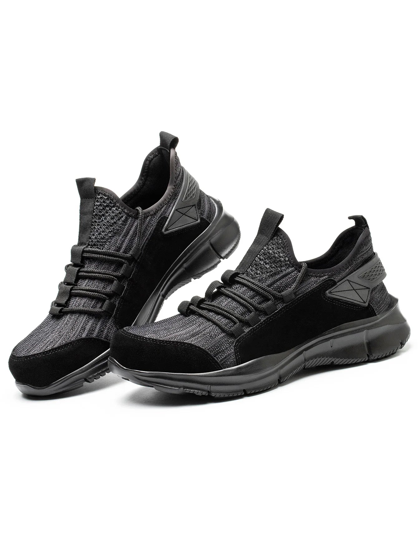 Zapatillas de trabajo para hombre, calzado de seguridad, zapatos de trabajo con puntera de acero para la construcción, botas de seguridad ligeras, zapatillas de trabajo antiperforación de Kevlar.