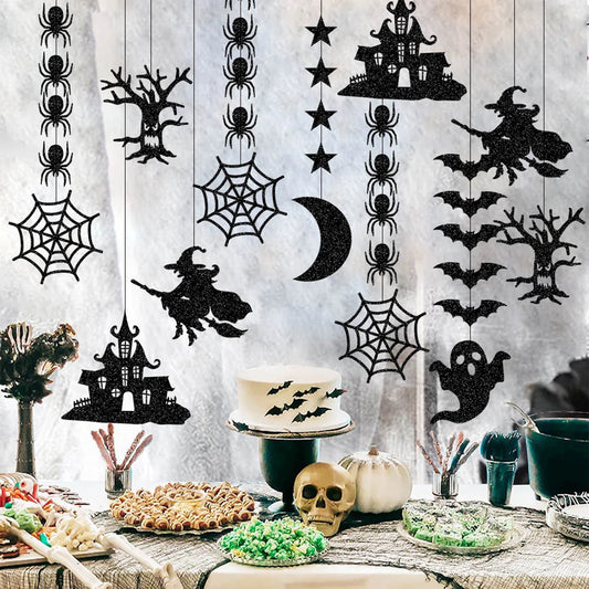6 decoraciones colgantes de Halloween que añaden un ambiente festivo, decoración de techo, regalos de Halloween para fiestas en casa, decoración DIY.