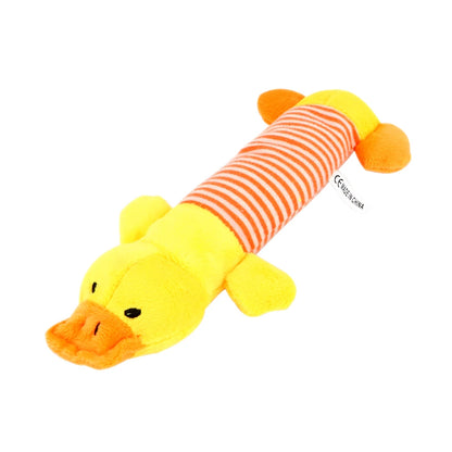 Apto para todas las mascotas, juguetes de lana para perros y gatos, populares muñecos con sonido chirriante para masticar, elefante, pato, cerdo, divertidos juguetes de peluche para mascotas.
