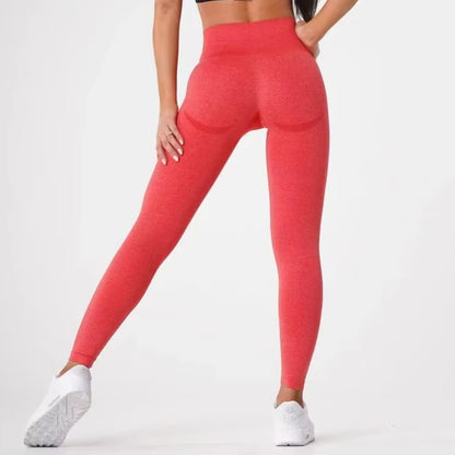 Nuevas mallas deportivas sin costuras con estampado moteado de contorno para mujer, suaves, para entrenamiento, fitness, yoga, cintura alta, ropa de gimnasio.
