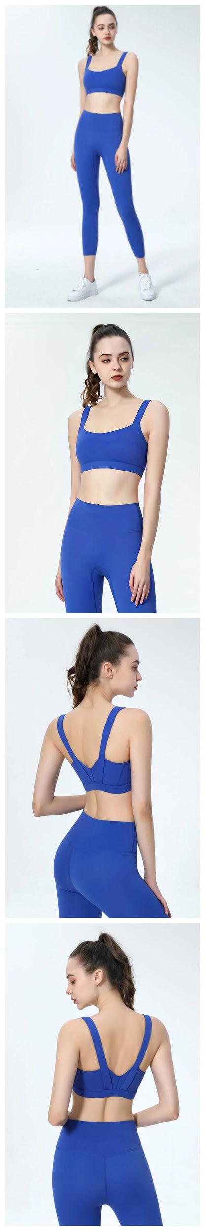 Conjunto de yoga Naked Feel para mujer, sujetador deportivo de alto impacto con almohadillas integradas y leggings que realzan los glúteos, ideal para entrenar en el gimnasio.