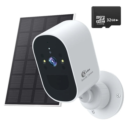 Cámara de seguridad solar XVIM de 4 MP con WiFi inalámbrico, 4 MP, alimentada por batería solar, protección para vigilancia doméstica HD