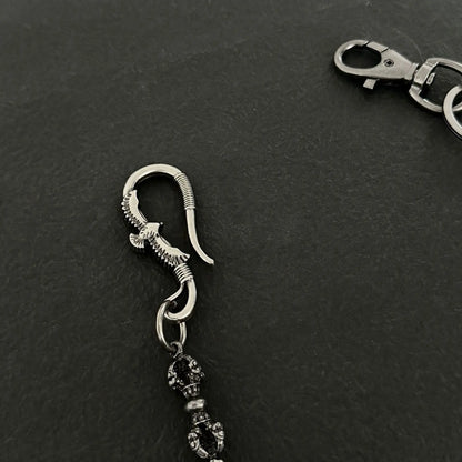 Cadenas para pantalones de hombre, cadena para pantalones, cinturón de mezclilla, cadena para billetera de motociclista, dije de águila para hombres, accesorios de hip hop, punk, gótico pesado