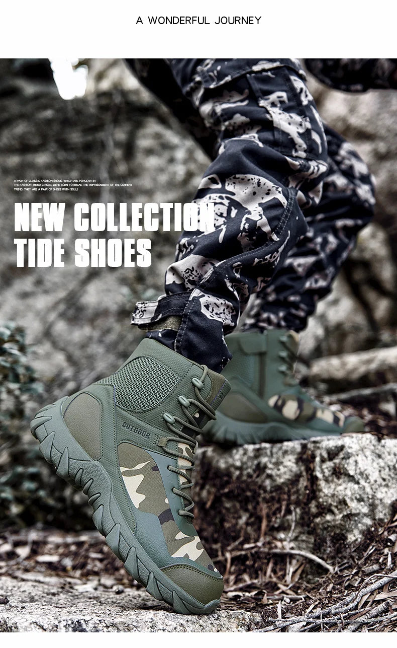 Botas de trabajo para hombre, zapatos de seguridad resistentes al desgaste, zapatos con punta de acero, zapatillas antideslizantes, zapatos de trabajo para adultos.