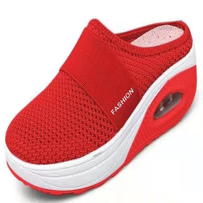 Sandalias de mujer, sandalias de cuña de moda, sandalias de fiesta para mujer, sandalias deslizantes, zapatillas de punta abierta, calzado sin cordones para mujer