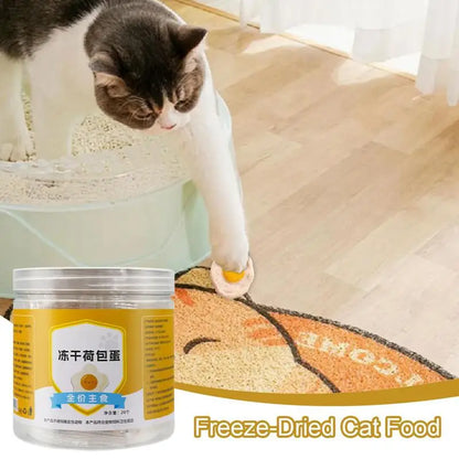 20 piezas de huevos escalfados para mascotas, bocadillos liofilizados, naturales y sin aditivos, alivian el rechinamiento de dientes de las mascotas, engordan nutricionalmente de forma saludable.