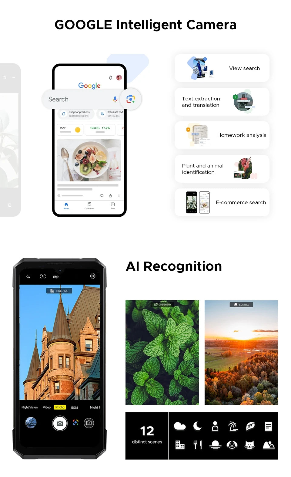 Teléfono resistente DOOGEE S200 Max, 16 GB + 512 GB, batería de 22000 mAh, procesador Dimensity 7050, pantalla de 6,72" a 120 Hz, pantalla trasera de 1,32", linterna dual.