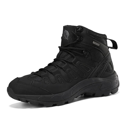 Botas tácticas impermeables de caña alta para hombre, ideales para senderismo, talla grande 47. Zapatillas deportivas para exteriores, botas de senderismo antideslizantes, botas de moto para hombre.