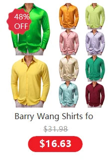 Camisas clásicas negras estampadas y bordadas para hombre, solapa de seda, manga larga, corte formal exquisito, ideales para eventos de negocios y fiestas. Barry.Wang CY-0407