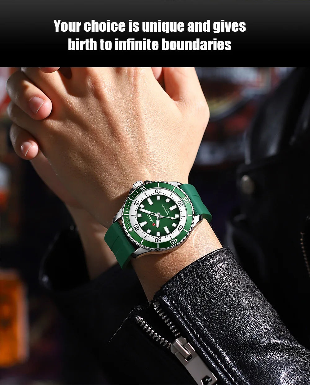 CURREN 8448 Reloj de cuarzo de moda para hombre, reloj de pulsera deportivo con correa de silicona, luminoso, resistente al agua y esfera grande para exteriores