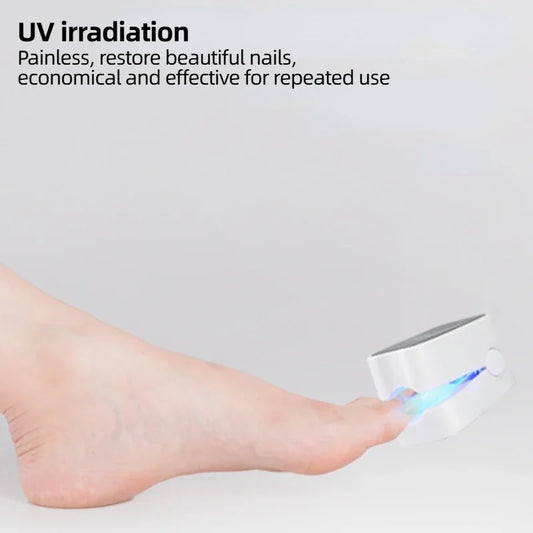 Dispositivo de asistencia láser para hongos en las uñas, dispositivo láser UV profesional para limpieza de hongos en las uñas, lámpara de fototerapia para uñas, carga tipo C, venta al por mayor