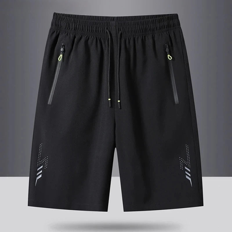 Pantalones cortos deportivos de verano para hombre, ropa deportiva moderna, pantalones cortos para correr, pantalones casuales, pantalones cortos para gimnasio, entrenamiento físico, pantalones cortos para correr, hombres, negro y gris