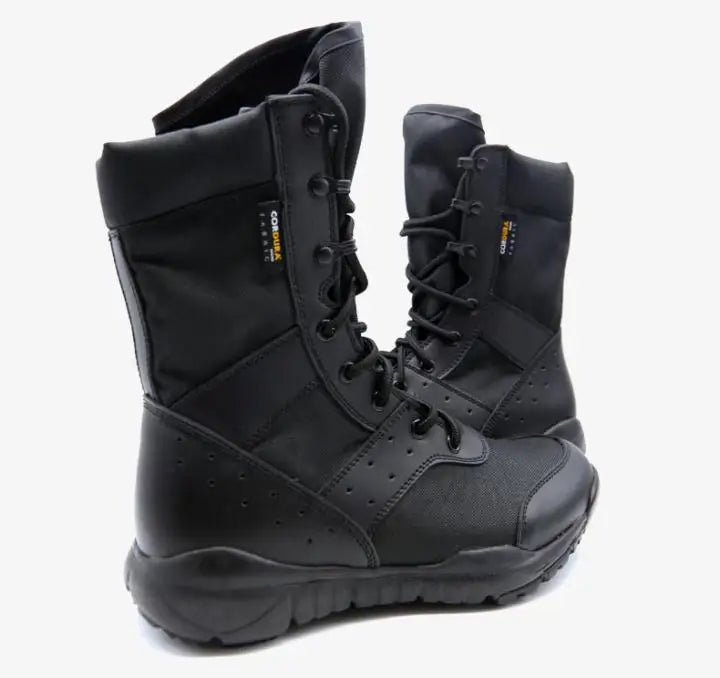 Botas de trabajo para hombre SFB Light, impermeables, con cordones, estilo táctico, de malla, para motocicleta.