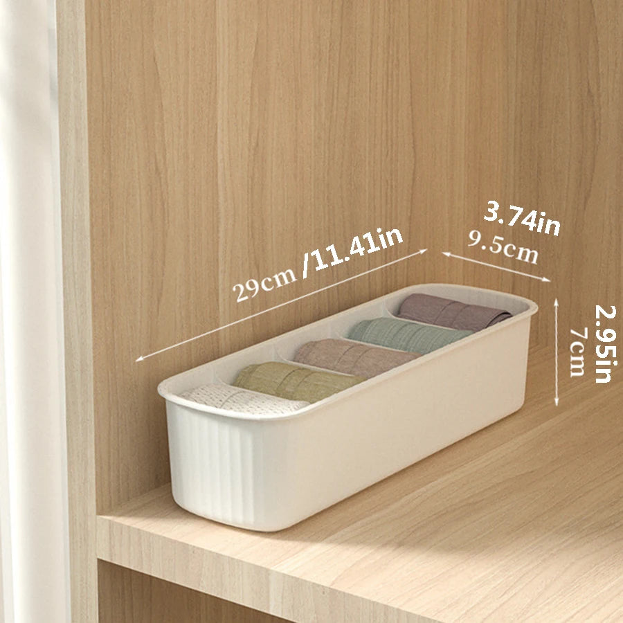 Caja para guardar calcetines, cajón para el hogar, compartimento para armario, caja para guardar y organizar, caja para guardar medias y ropa interior.